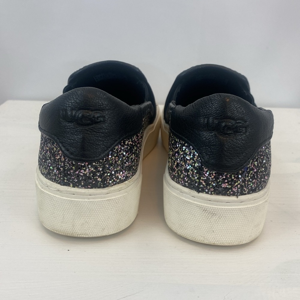 Ugg Black Glitter Jass Chunky Slip-On Shoe Sneaker - Picture 5 of 9